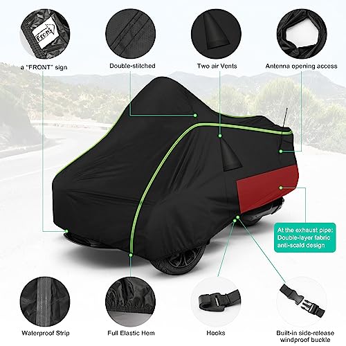 BIGACOVER for Can-Am Spyder RT Full Cover - Waterproof, Sun & Heat Protection, Heavy Duty All Weather Protection - 2020-2025 RT Touring/Sports ST - Image 2