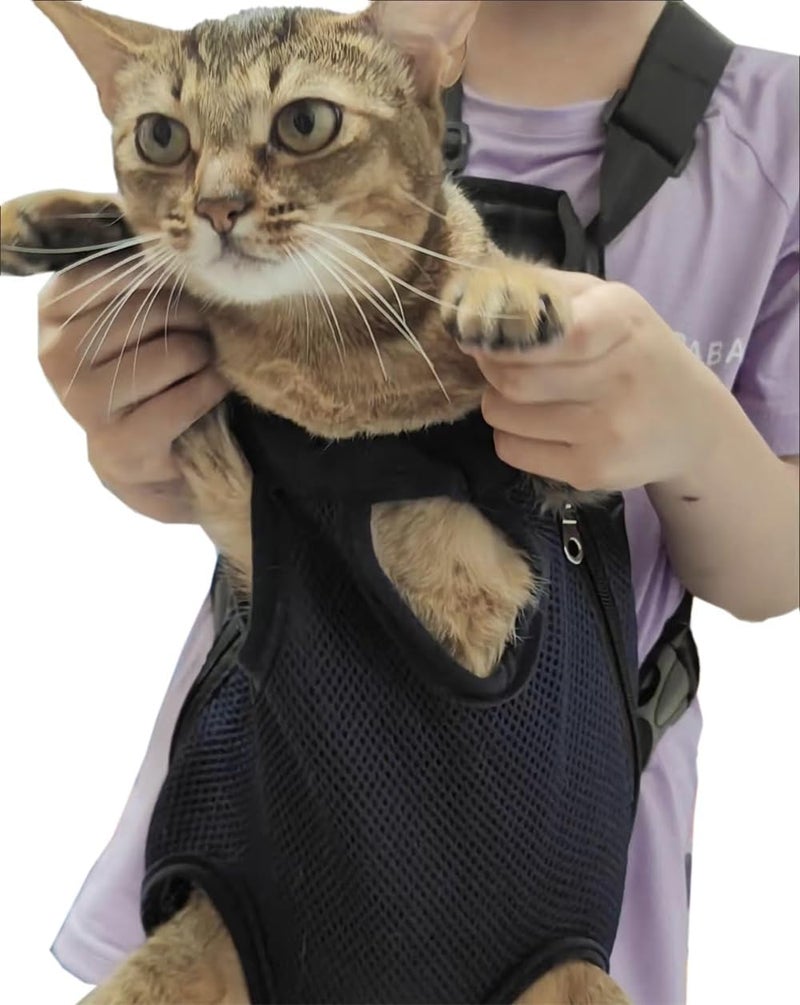 Azonee Foldable Pet Carrier Backpack Small Apricot, Adjustable Legs-Out Front Dog Cat Carrier for Traveling, Hiking, Camping – Lightweight Hands-Free Backpack for Pets up to 8LB, Back Length 9.8", Chest 15.7" Upgraded quality - Image 1
