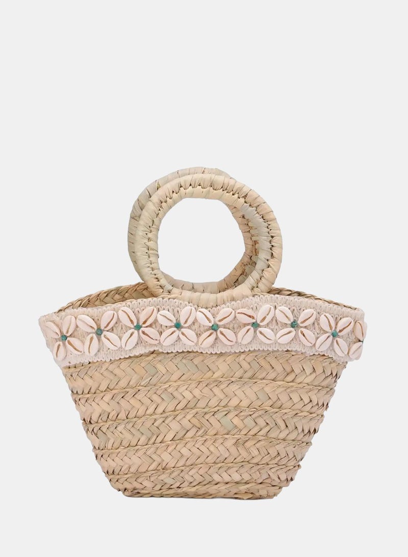 Seashell Bloom Beach Bag