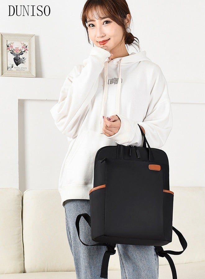 DUNISO Women's Multi-function Laptop Bag 13.3 inch Travel Laptop Backpack Water Resistant Dustproof Shoulder Bag Business Messenger Briefcase for College Student Business People - Image 5