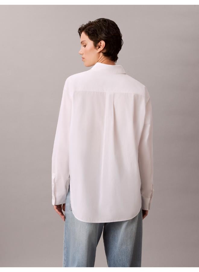 Calvin Klein Jeans Woven Monologo Poplin Button-Down Shirt - Image 2