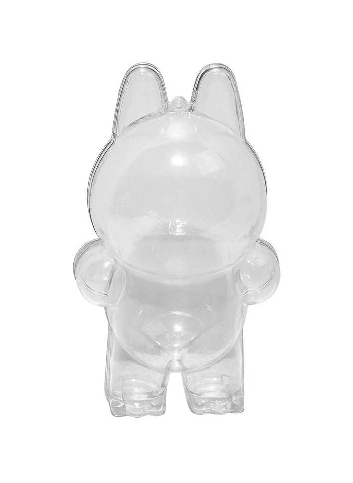 علبة سلسلة مفاتيح كريستال غارديان - علبة عرض بولي كلوريد الفينيل الممتازة لدمى بوضعية الجلوس/الوقوف مقاس 19 سم