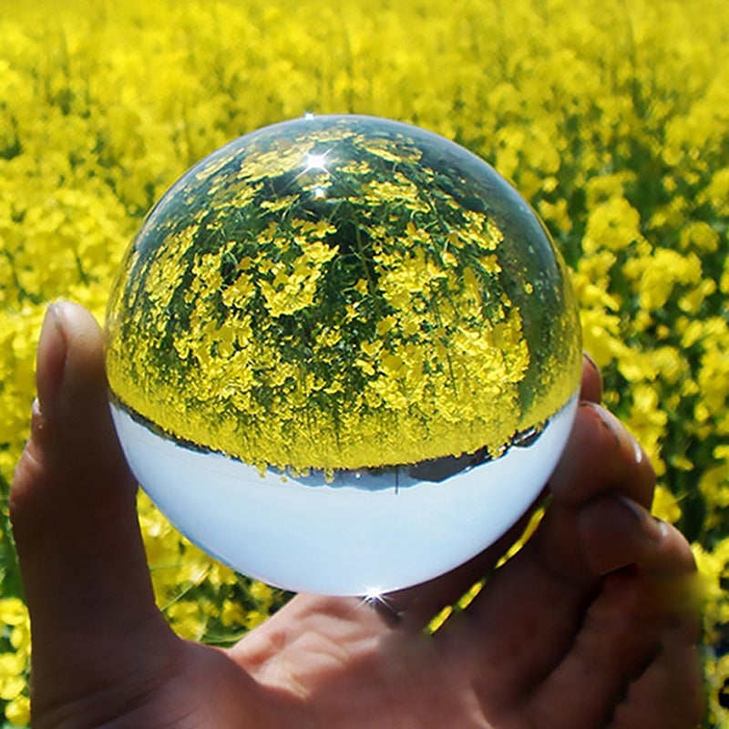Clear Crystal Art Decor Crystal Prop Photography Reflective Sphere - Image 4