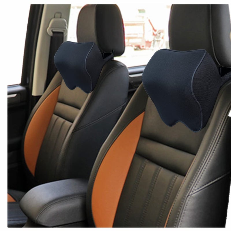E KAINI Car Seat Neck Pillow Headrest Cushion Relieve Neck Pain for  Muscle Tension100 Memory Foam Neck Support Head Pillow for Ergonomic Design