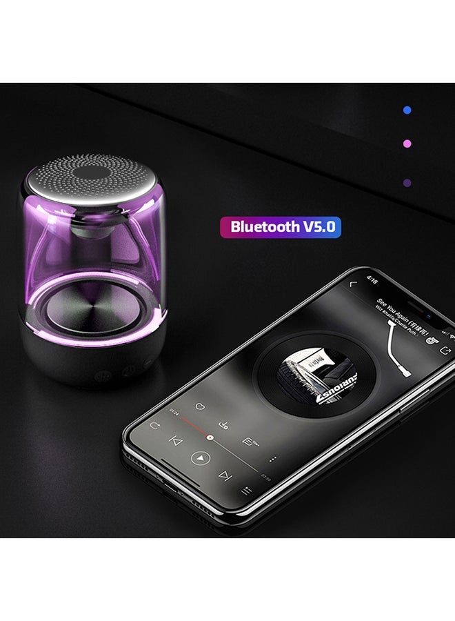 NIBEMINENT C7 Portable Wireless Stereo Bass Bluetooth Speaker Grey/Clear  - Image 5