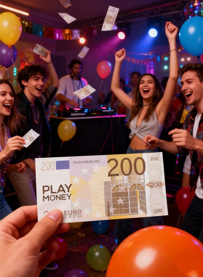 MissTiara 1000 Pieces Play Money for Kids Prop Money €200 Banknote Replica Magician Porp,Movie Props Assorted - Image 2