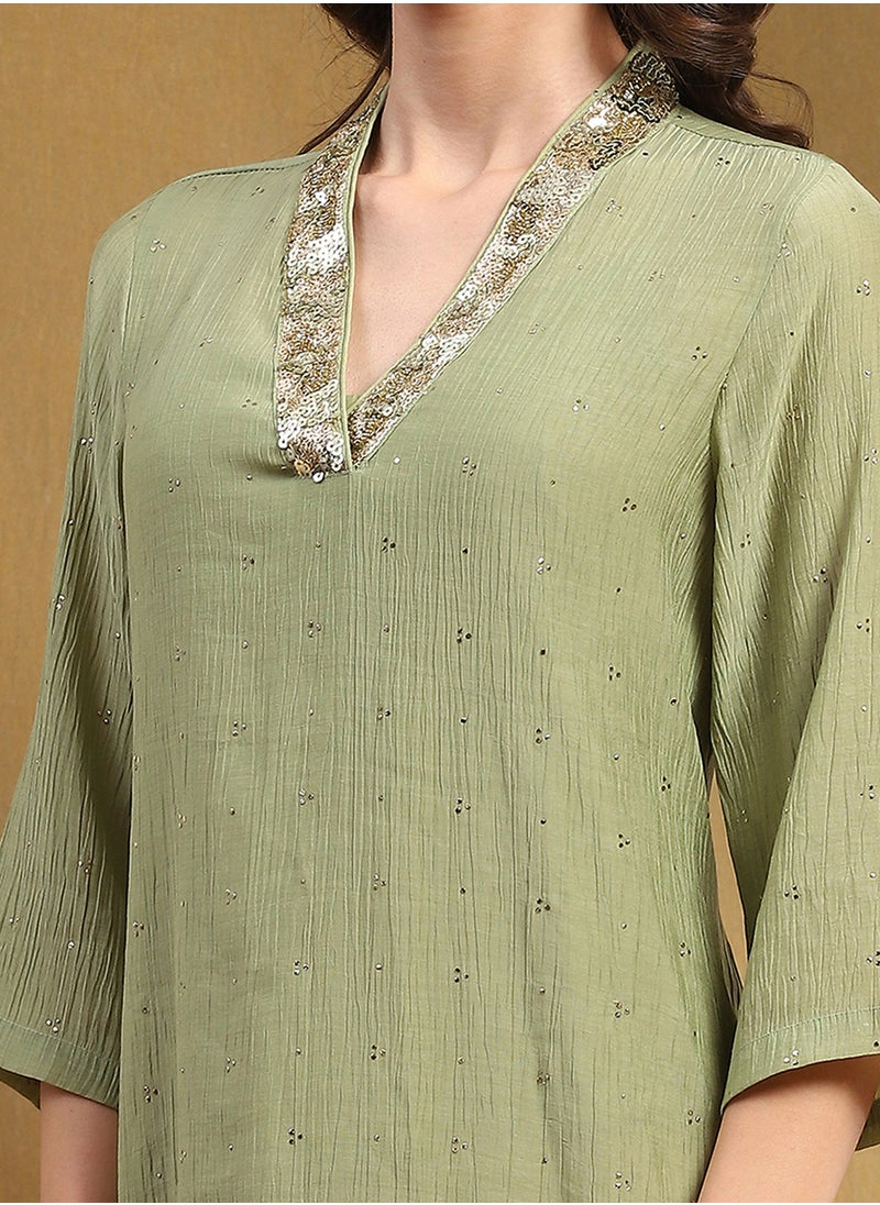 Biba - كرتي مزخرف بياقة على شكل V - Image 1