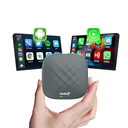 Carlinkit Wireless CarPlay Adapter for iPhone & Android Phone 3 in 1 Carlinkit Ai Box. Android 13.0/Wireless Android Auto/Wireless CarPlay, Quick Connection Bluetooth CarPlay Adapter - CPC200-Tbox S1C - Image 1