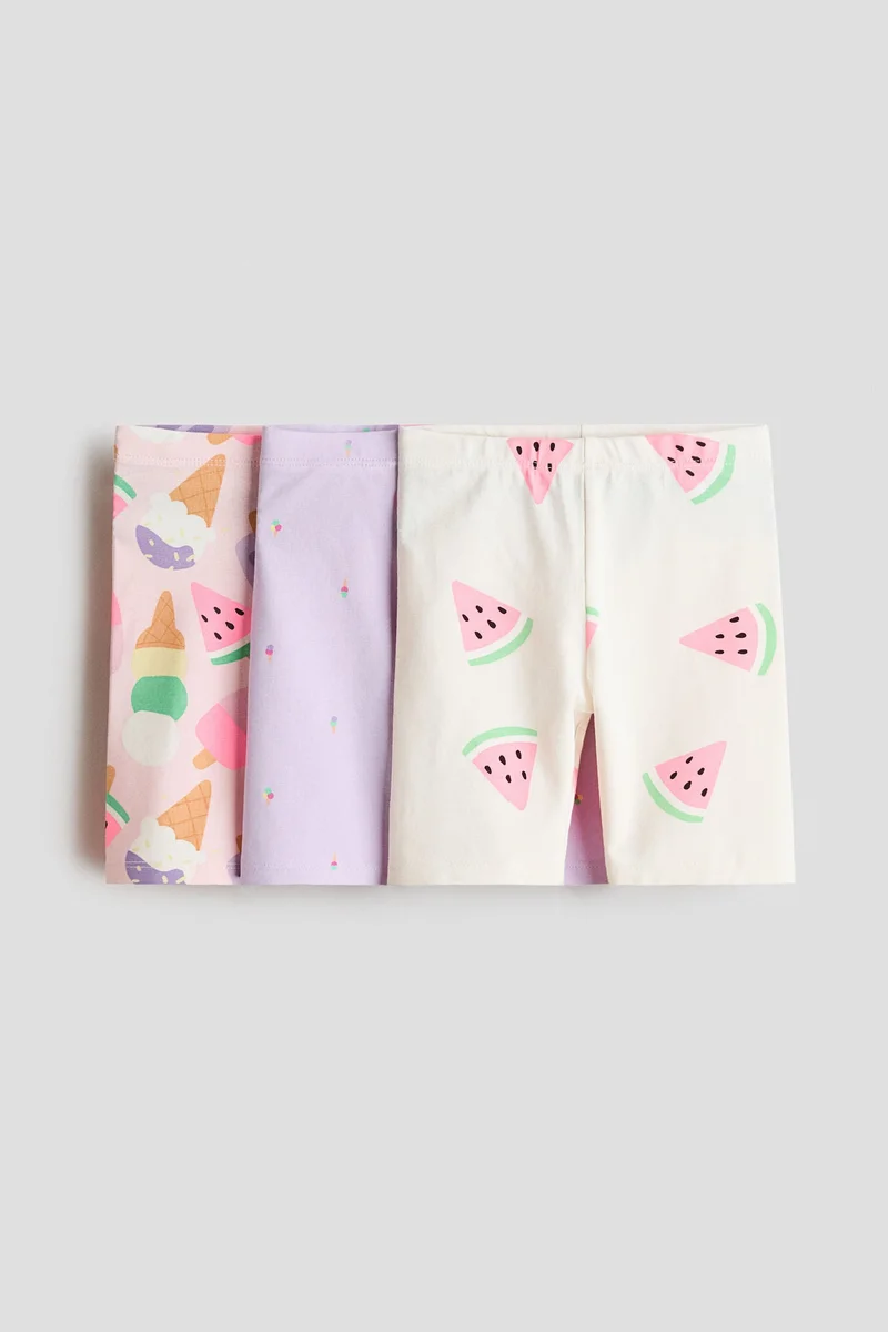 H&M 3-pack cotton cycling shorts