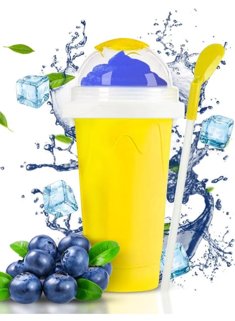 Denx Portable Silica Gel Squeeze Cup Magic Drink for Making Milkshakes, Ice Cream, and Smoothies - Image 1