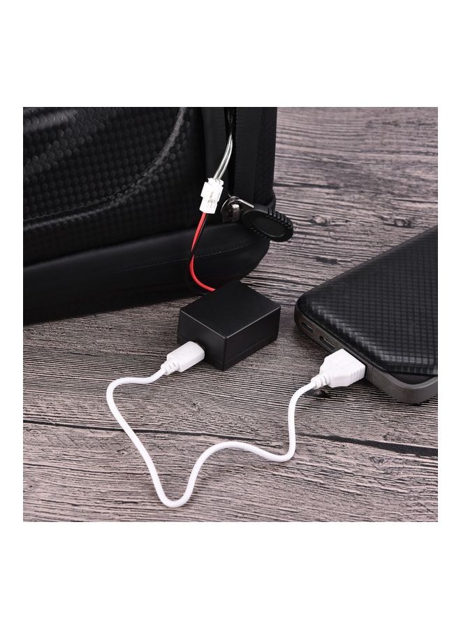 NIBEMINENT Hard Shell Bicycle Saddle Bag With Taillight And Rain Cover - Image 2