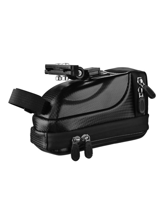NIBEMINENT Hard Shell Bicycle Saddle Bag With Taillight And Rain Cover - Image 4