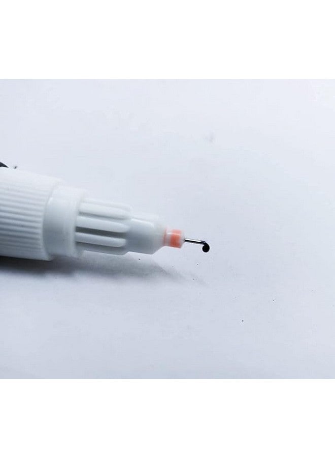 HSBNT ENTERPRISE مجموعة أدوات فرشاة طلاء تصميم فن الأظافر بنقاط UV - طقم من 2 (أسود وأبيض) - Image 3