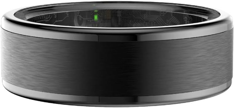 حلقة ذكية IRing R10 - تتبع الصحة واللياقة البدنية للرجال والنساء, مراقبة النوم, معدل ضربات القلب والأوكسجين في الدم, الضغط, تتبع الإجهاد, مقاوم للماء, بطارية 7 أيام أندرويد + IOS (رمادي 11) - Image 5