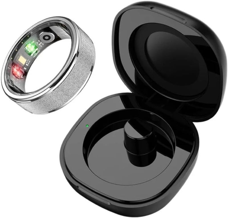 حلقة ذكية IRing R10 - تتبع الصحة واللياقة البدنية للرجال والنساء, مراقبة النوم, معدل ضربات القلب والأوكسجين في الدم, الضغط, تتبع الإجهاد, مقاوم للماء, بطارية 7 أيام أندرويد + IOS (رمادي 11) - Image 1