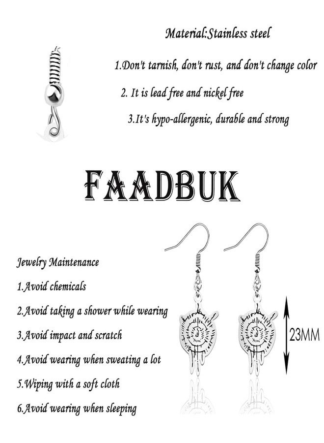 FAADBUK أقراط مستوحاة من لعبة BG3 من FAADBUK، هدية لمحبي BG3، هدية لمحبي أستاريون، هدايا لمحبي ألعاب الفيديو (أقراط B-G3) - Image 2