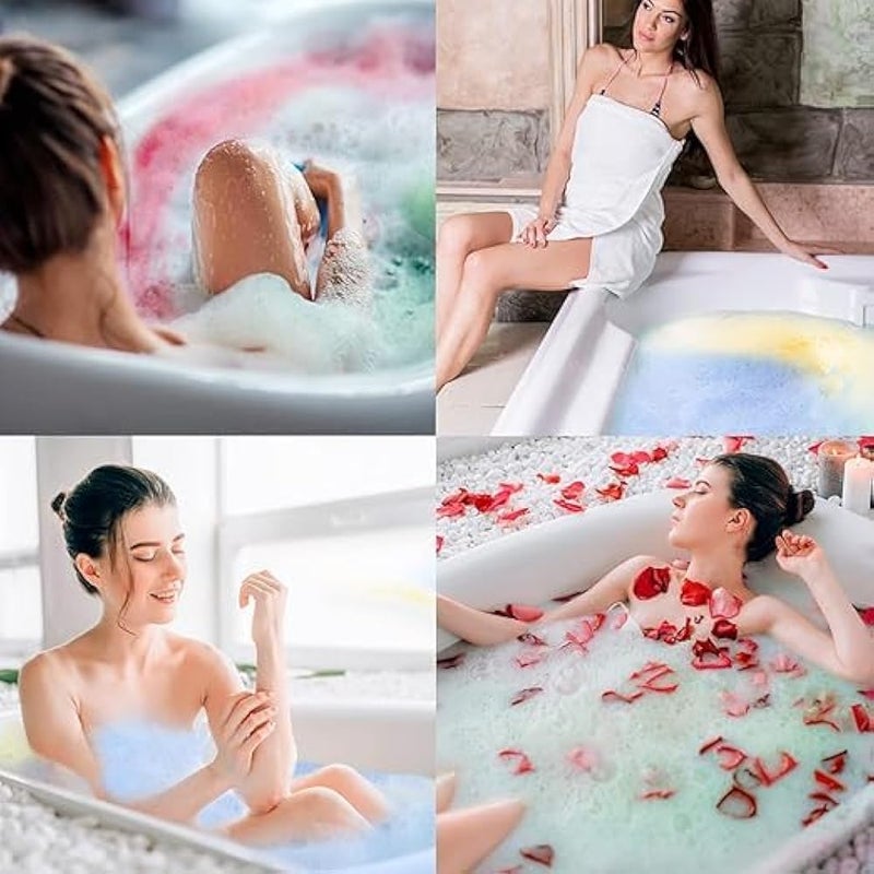 Generic Bath Bombs, Natural Moisturize Organic Bath Bomb, 1PCS Handmade Moisturize Bath Bomb Gift for Mom, Girlfriend, Mothers Day Gifts, for Birthday Valentines Christmas - Image 4