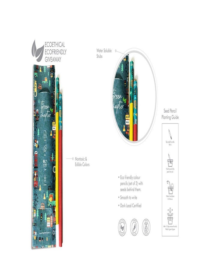 The Green Chapter - Seed Pencils Plantable Paper Ecofriendly Gift Set for Boys Girls (Pack of 10) - Image 4