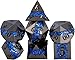 Maywin Unique Galaxy Metal DND Dice Set 7PCS Polyhedral RPG Dice with Glitter River Design for Dungeons and Dragons Tabletop Games - Image 2