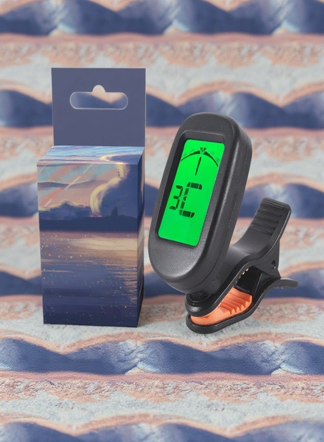 LingTing LT-01 Mini Clip-On Digital Electronic Tuner 360° Rotatable with 2 Backlight LCD Screen for Guitar Chromatic Bass Ukulele C/ D Violin - Image 4