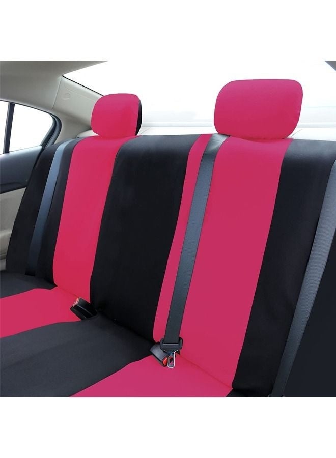 كيلا أربعة قطع غطاء مقاعد سيارة  تلبيسة مقاعد سيارة  مجموعة كاملة من أغطية مقاعد السيارة القماشية المسطحة الملائمة عالميًا - Image 5