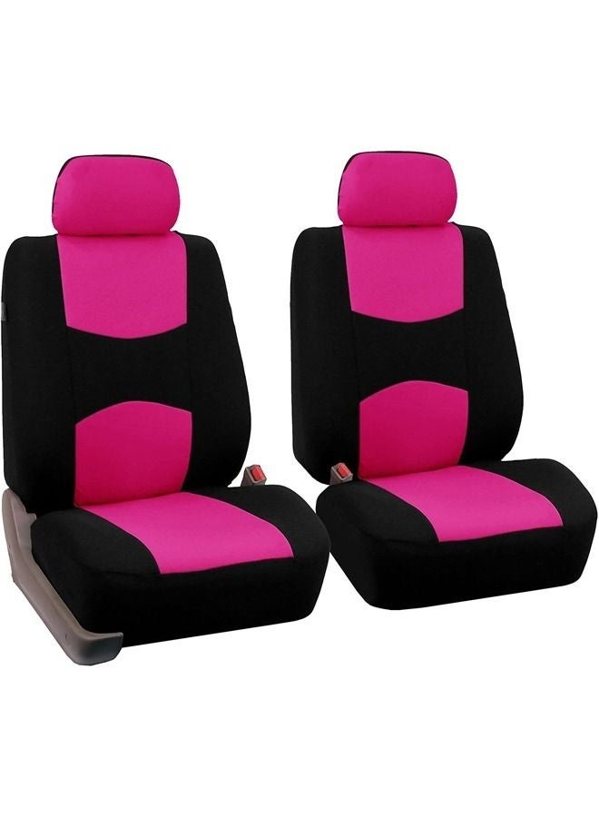 كيلا أربعة قطع غطاء مقاعد سيارة  تلبيسة مقاعد سيارة  مجموعة كاملة من أغطية مقاعد السيارة القماشية المسطحة الملائمة عالميًا - Image 2