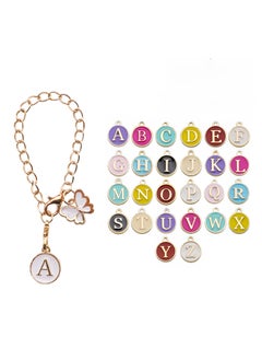 Generic Cute Alphabet Number Charm Keychain Customizable pendant 