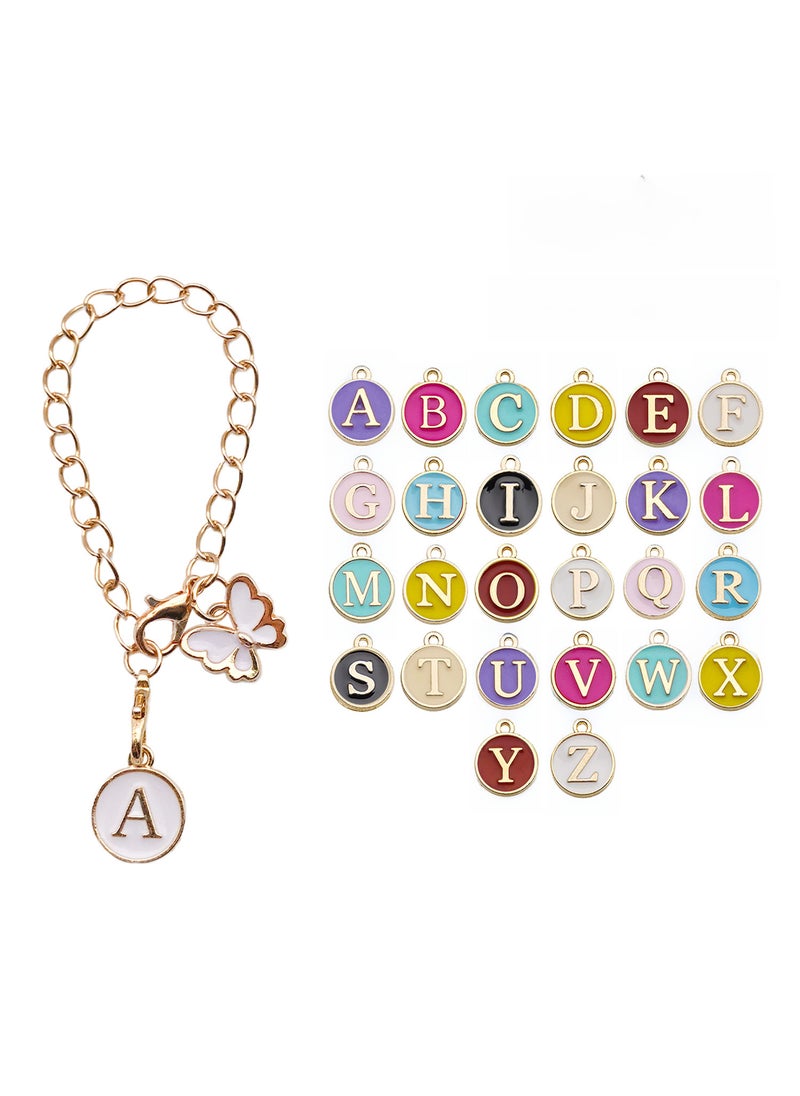 Generic - Cute Alphabet Number Charm Keychain Customizable pendant - Image 1