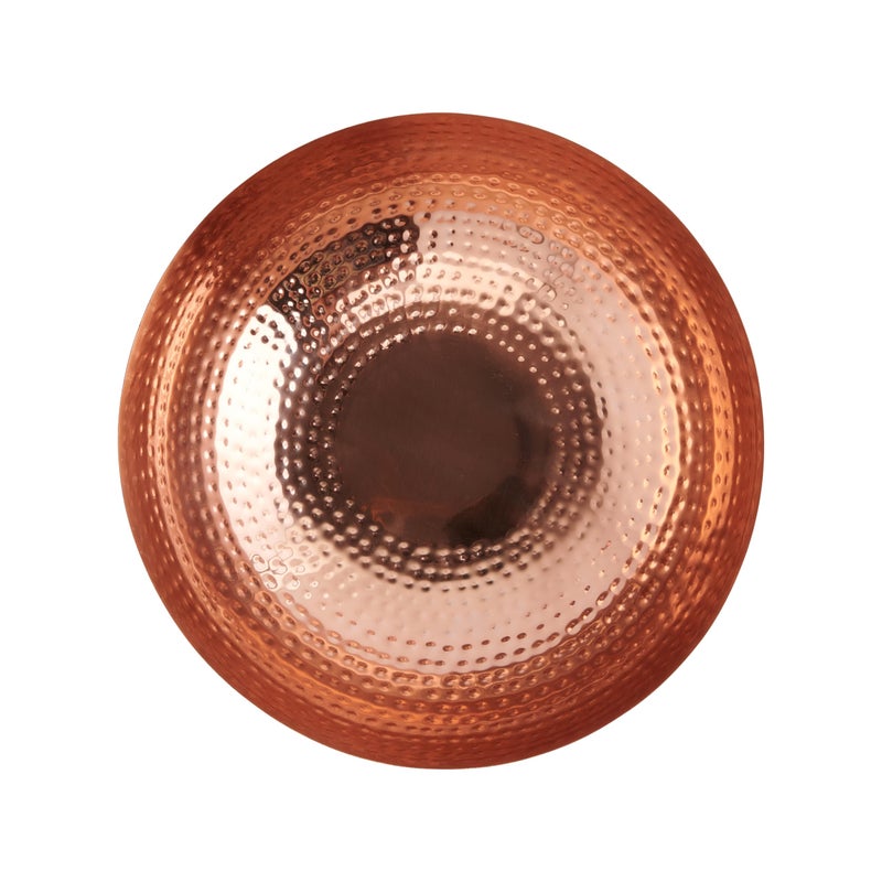 Creative Co-Op Round Hammered Metal Bowl, Copper Finish - Image 3