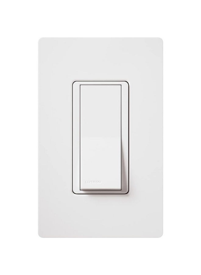 LUTRON Lutron Claro On/Off Switch, 15-Amp/3-Way, CA-3PS-WH, White  - Image 2