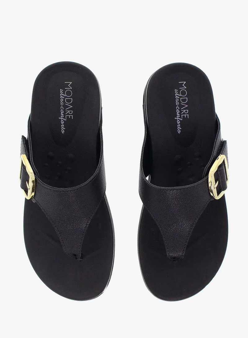 MODARE Black Modare Women’s Flat Summer Footwear – Lightweight Slip-On Comfort with Stylish Casual Design for Women | Best Price UAE