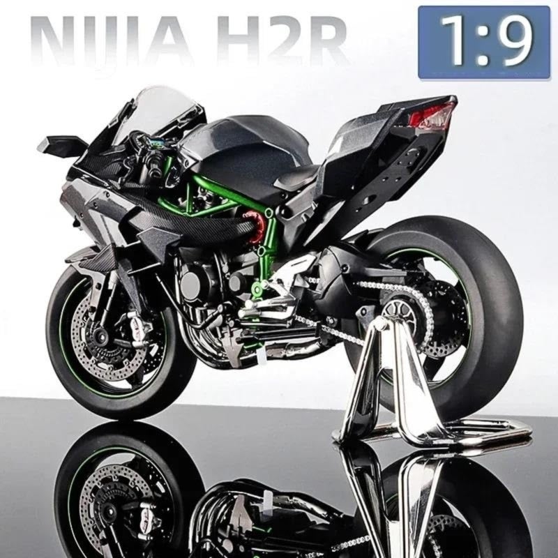 Alloy Motorcycle Model 22*9*13CM 1:9 Scale Detailed Reproduction - Durable Alloy Construction With Sound Light Effects Simulation Motorcycle Model for Car Fans Collectible Display - Image 5