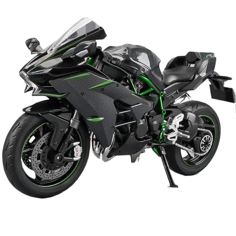 Alloy Motorcycle Model 22*9*13CM 1:9 Scale Detailed Reproduction - Durable Alloy Construction With Sound Light Effects Simulation Motorcycle Model for Car Fans Collectible Display - Image 1