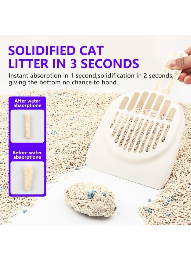 CATMFMFOX Tofu & bamboo fiber Mixed cat litter | Golden Scientific Blend | Ultra-Strong Clumping & 7-Day Odor Lock | Low Tracking & Low Dust | For Discerning Cat Owners | (Mixed-Cat litter-4P(24L)) - Image 4