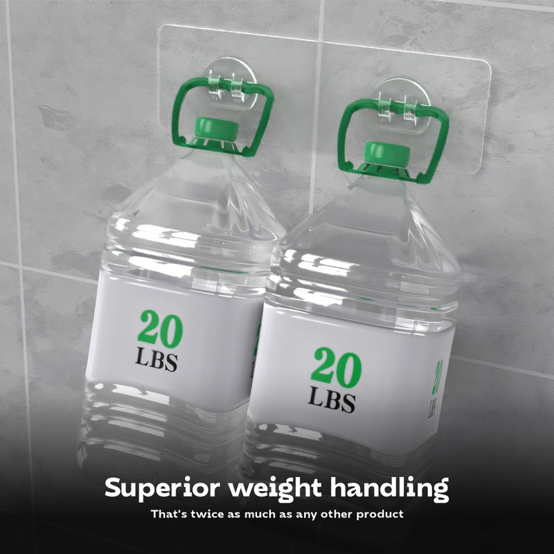 Moforoco Bathroom Corner Shelves Organiser Without Drill | Bathroom Accessories with Hooks | Self Adhesive Bathroom Shelf for Wall Black Pack of 2 - Image 5