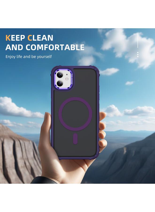 اس-توب جراب لهاتف iPhone 11 Rainbow Series Skin Feel MagSafe Lens Holder - Image 2