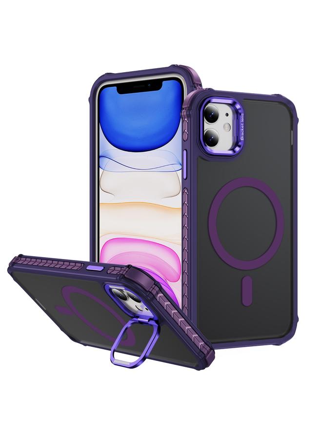 اس-توب جراب لهاتف iPhone 11 Rainbow Series Skin Feel MagSafe Lens Holder - Image 1
