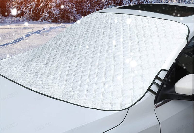 MIZZEO Foldable Car Windshield Sun Shade - Blocks UV Rays Sun Visor Protector (142x92) cm Compatible with Hyundai Elantra (Type-III) 2016-2018 - Image 1