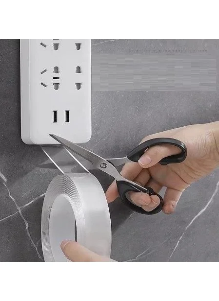 BYR 2m*3cm Double Sided Transparent Tape 2 Meters [ tek]