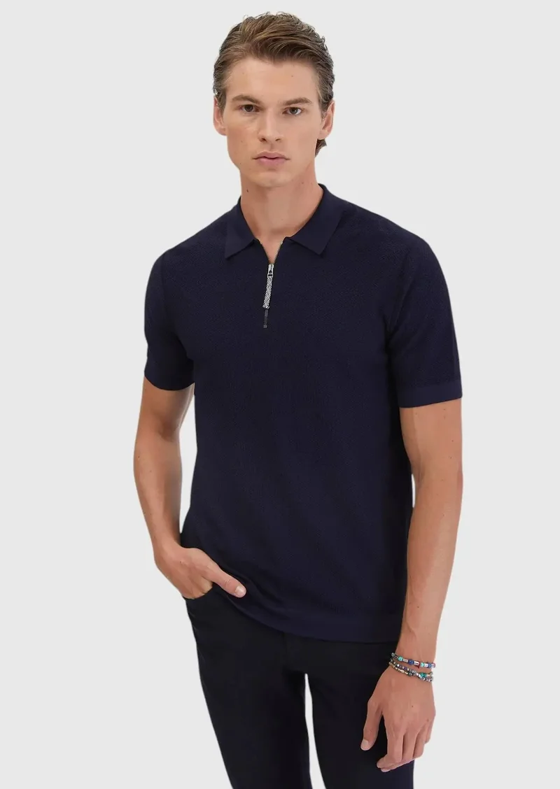 رامسي ملابس محبوكة باللون الأزرق الداكن