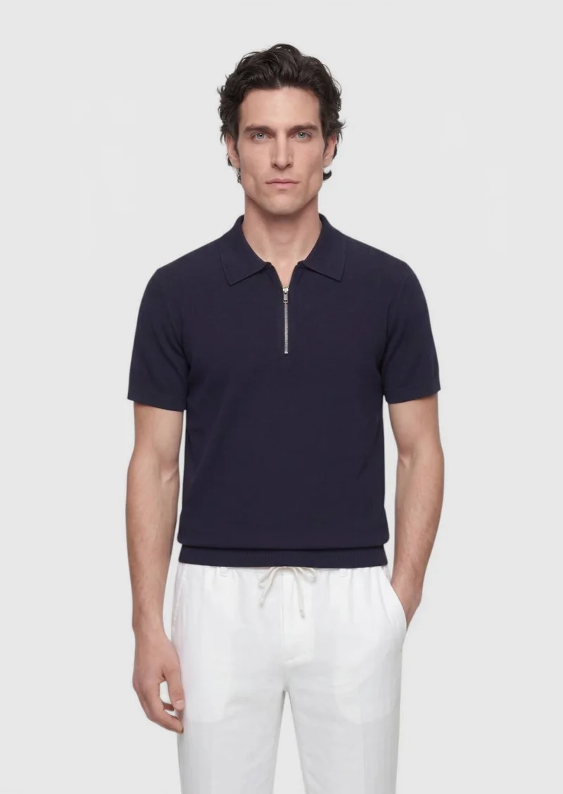 رامسي ملابس محبوكة باللون الأزرق الداكن