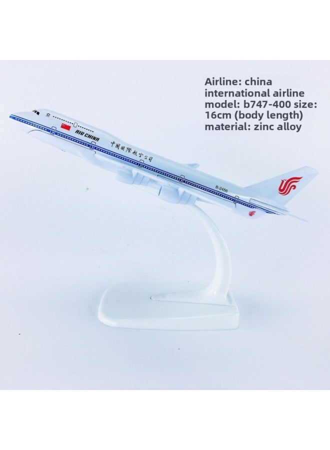 Special Offer-Alloy China Southern Airlines China Eastern Airlines Hainan Airlines Sichuan Airlines Simulation Aircraft Model-Color:16cmb747-400 China International Airlines  - Image 1