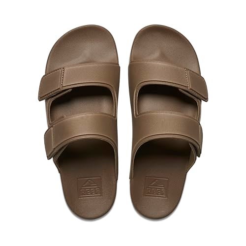 Reef Cushion Tradewind Mens Slides, Adjustable Straps, Ultra Soft Cushion Footbed, Arch Support, Fossil, 8 - Image 5