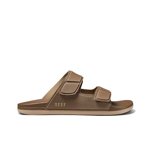 Reef Cushion Tradewind Mens Slides, Adjustable Straps, Ultra Soft Cushion Footbed, Arch Support, Fossil, 8 - Image 4
