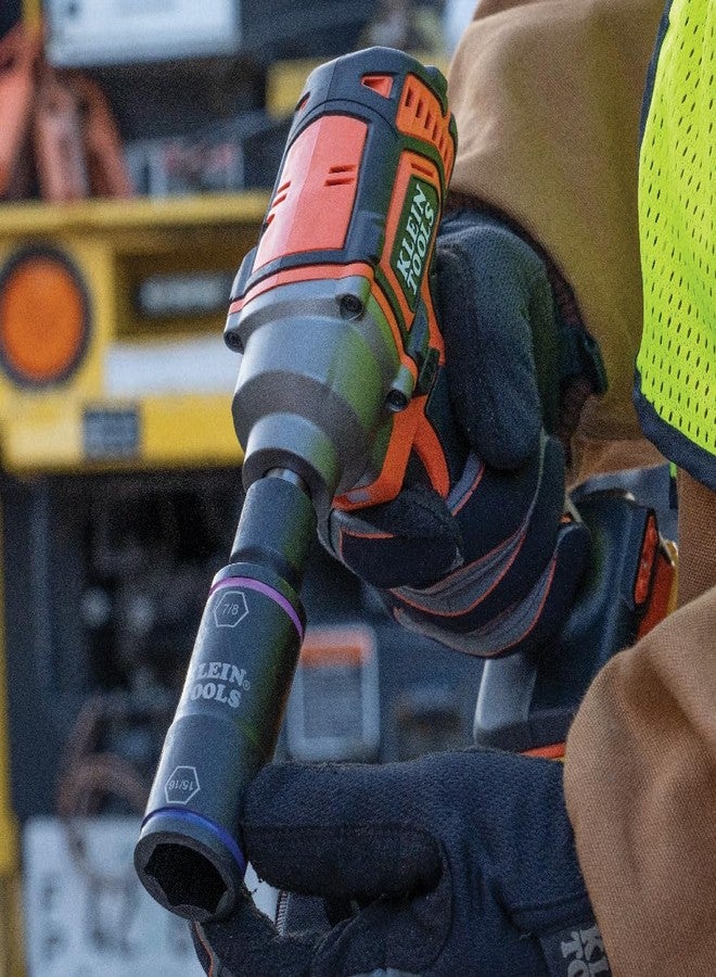 كلاين تولز مفك براغي 66073 من Klein Tools، مقاس 15/16 و7/8 بوصة، للاستخدام مع مفاتيح الربط المضغوطة من Klein Tools BAT20CW، BAT20CW1 - Image 5