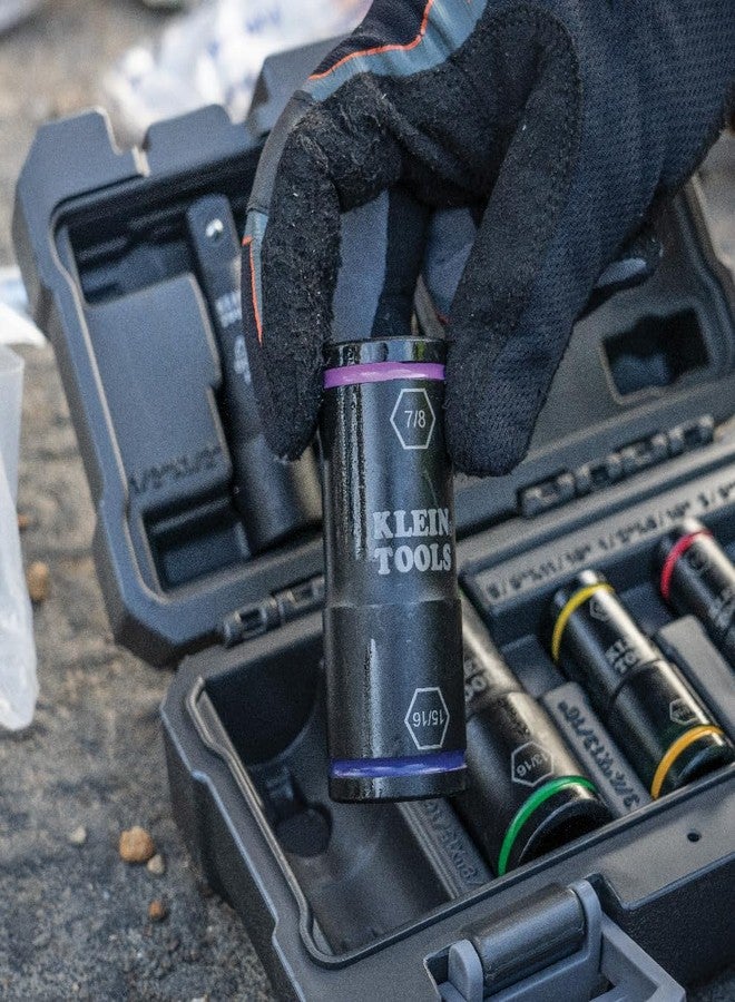 كلاين تولز مفك براغي 66073 من Klein Tools، مقاس 15/16 و7/8 بوصة، للاستخدام مع مفاتيح الربط المضغوطة من Klein Tools BAT20CW، BAT20CW1 - Image 3