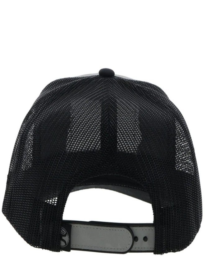 HOOEY Liberty Rope Trucker Hat for Men - Adjustable Snapback, Breathable Mesh Baseball Cap - Western Trucker Hat - One Size - American Flag Logo Design - Grey Camo/Black - Image 2