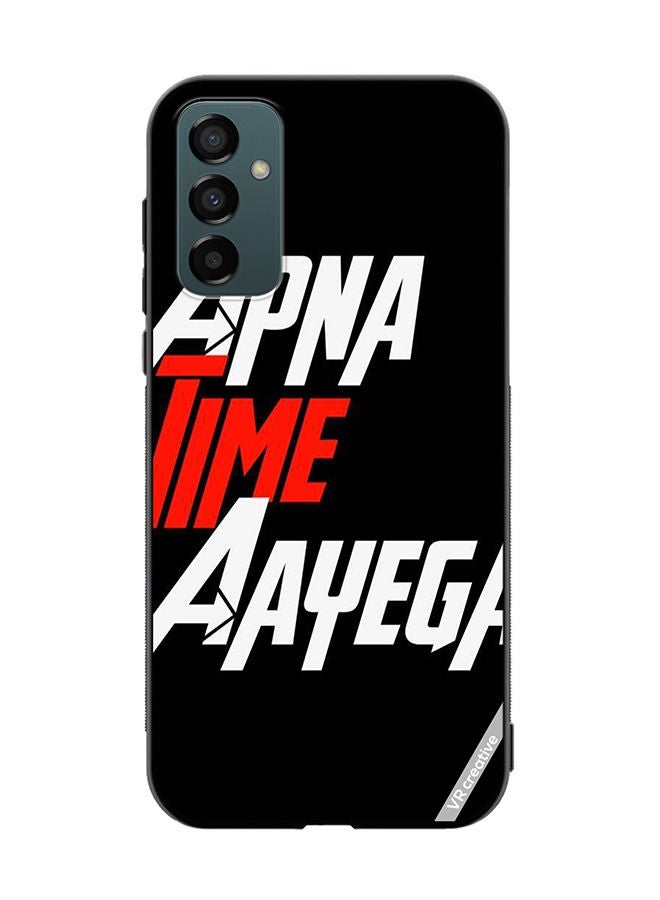 VR CREATIVE Protective Case Cover For Samsung Galaxy M23 Apna Time Ayega Design Multicolour - Image 1
