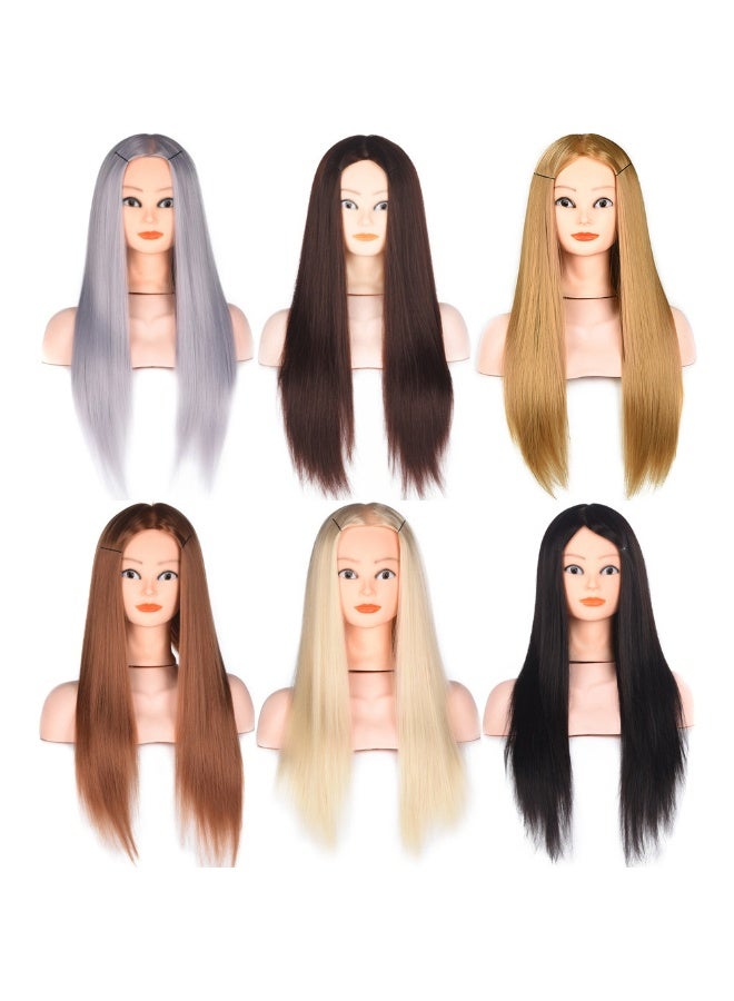 Generic Mannequin Head Hair Styling PracticeNatural color with makeup Natural color with makeup 
