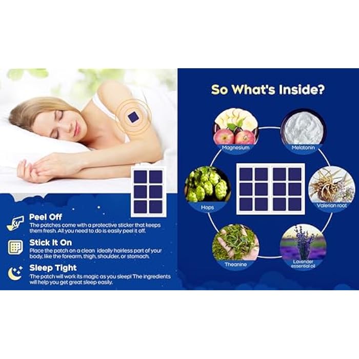DUKE & PERRY Upgraded Deep Sleep Patches for Adults Extra Strength | Quick Acting Sleep Aid Patches for Men and Women | 100% Natural Ingredients, Easy to Apply, and Skin-Friendly (Pack of 42) - Image 5